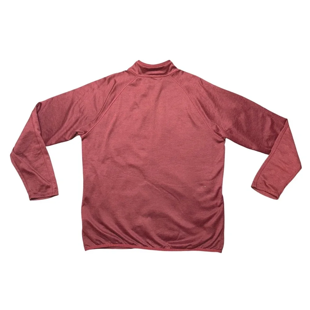The North Face Mens Full Zip Grid‎ Fleece Jacket Burgundy Red NF0A3SO6 Large